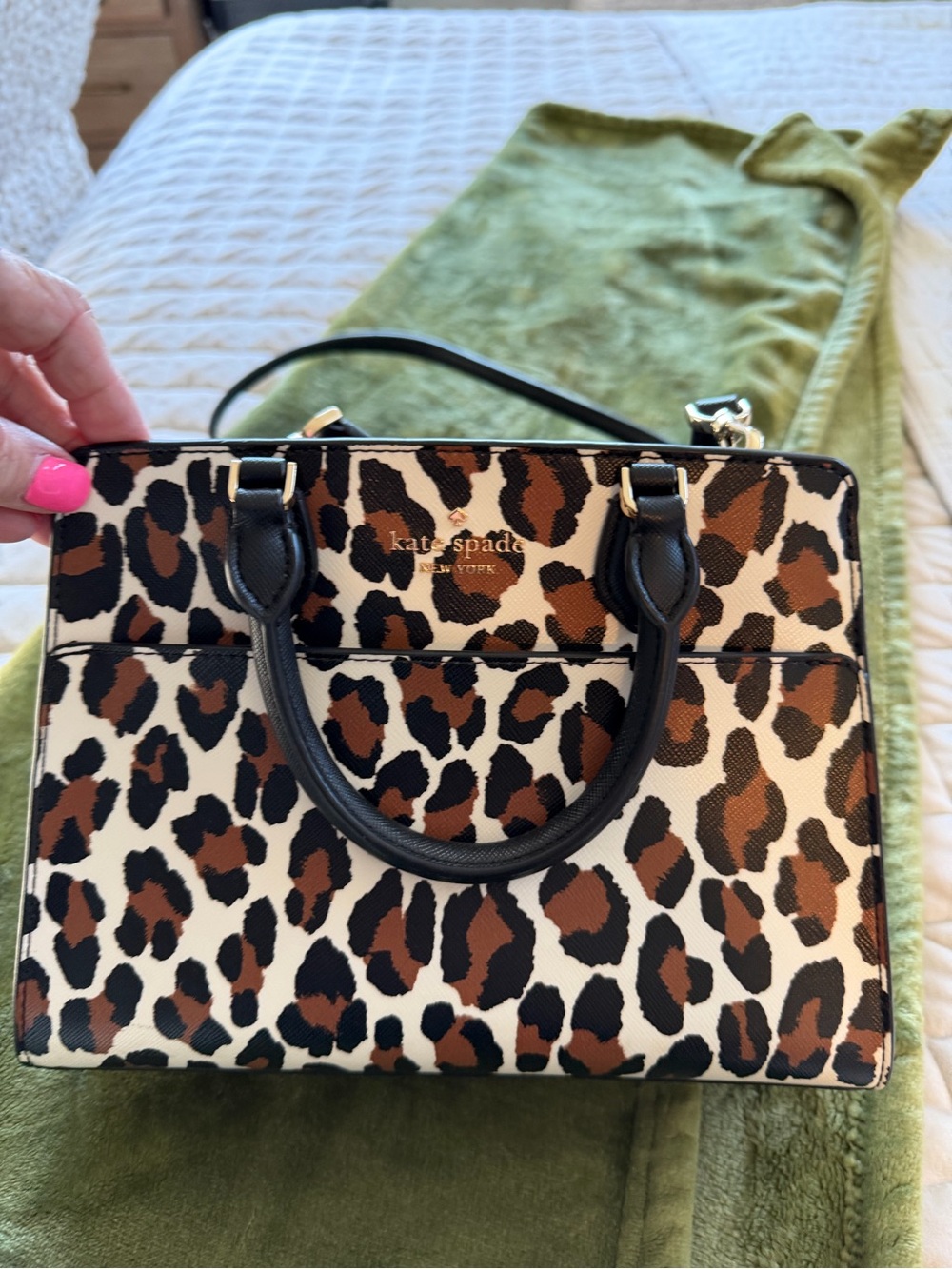 Like new Kate Spade leopard bag